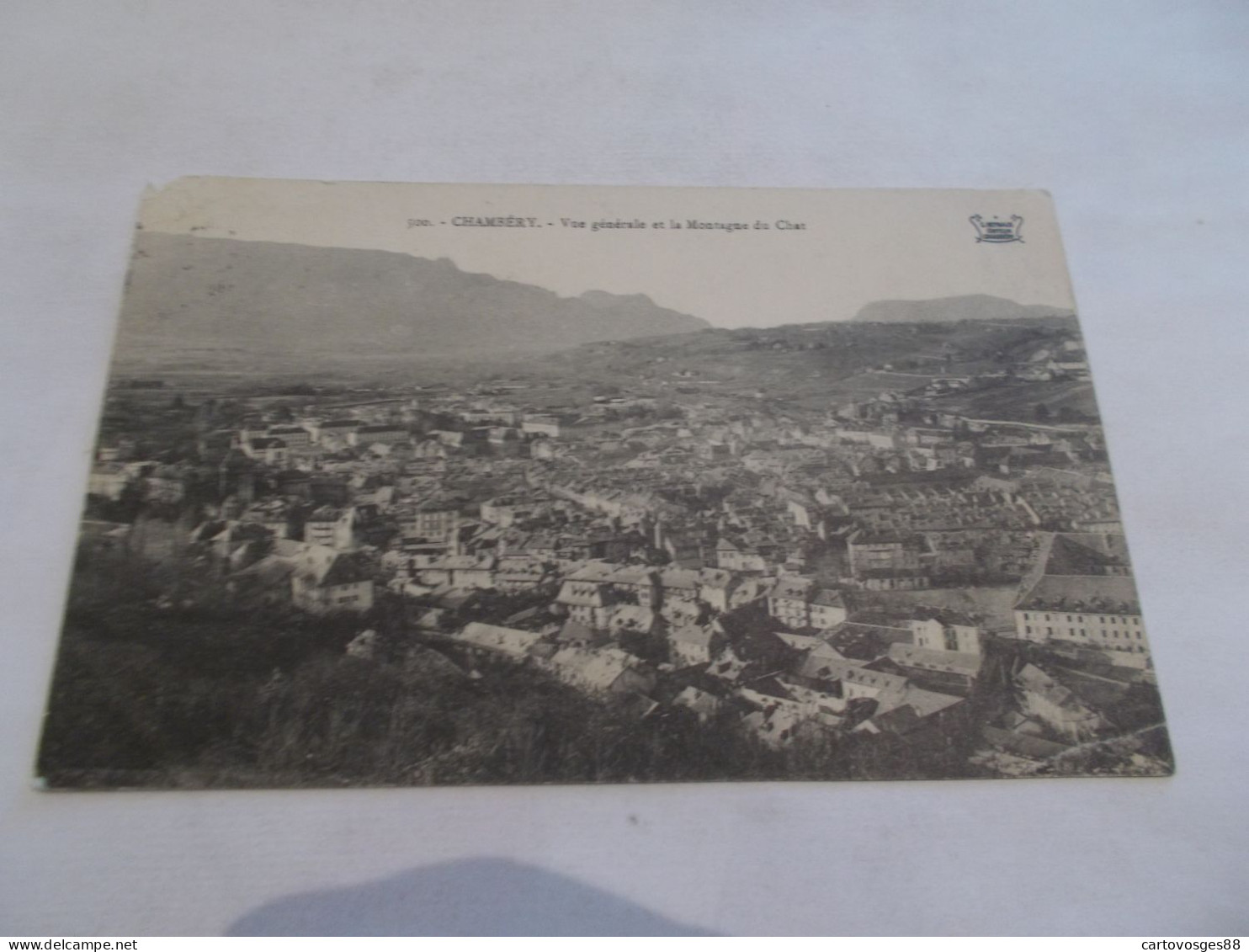 CHAMBERY ( 73 Savoie ) VUE GENERALE ET LA MONTAGNE DU CHAT  1910 - Chambery