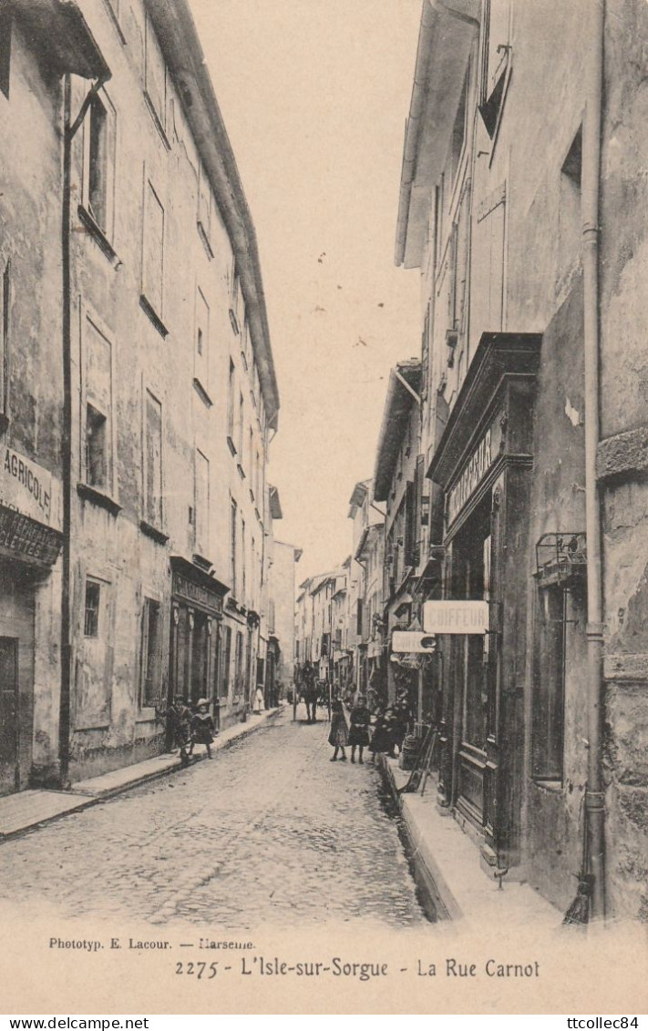 CPA-84-L'ISLE SUR SORGUE-La Rue Carnot - L'Isle Sur Sorgue