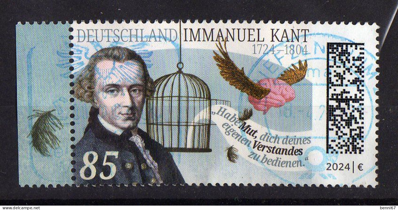 ALLEMAGNE Germany 2024 Immanuel Kant Obl. - Oblitérés