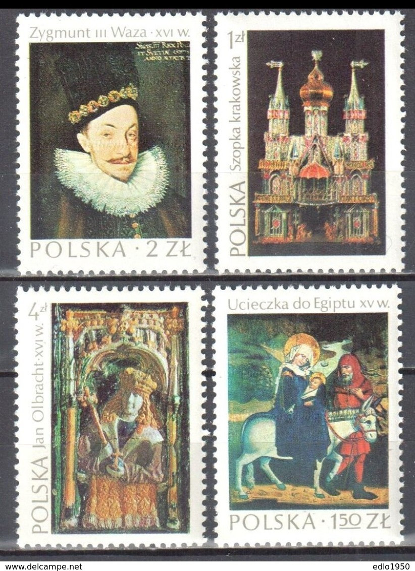 Poland 1974 - Masterpieces Of Polish Art - Mi.2346-49 - MNH(**) - Postfrisch - Unused Stamps