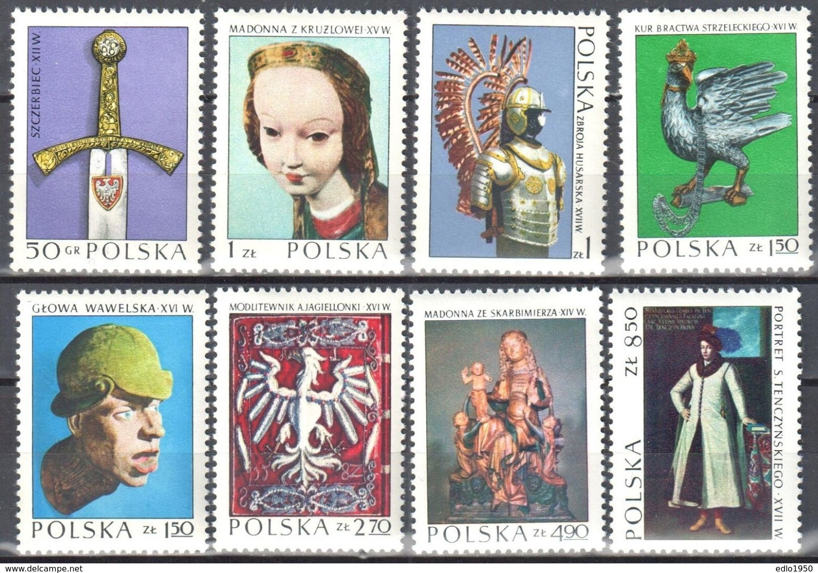 Poland 1973 Polish Art - Mi 2237-44 - MNH(**) - Unused Stamps