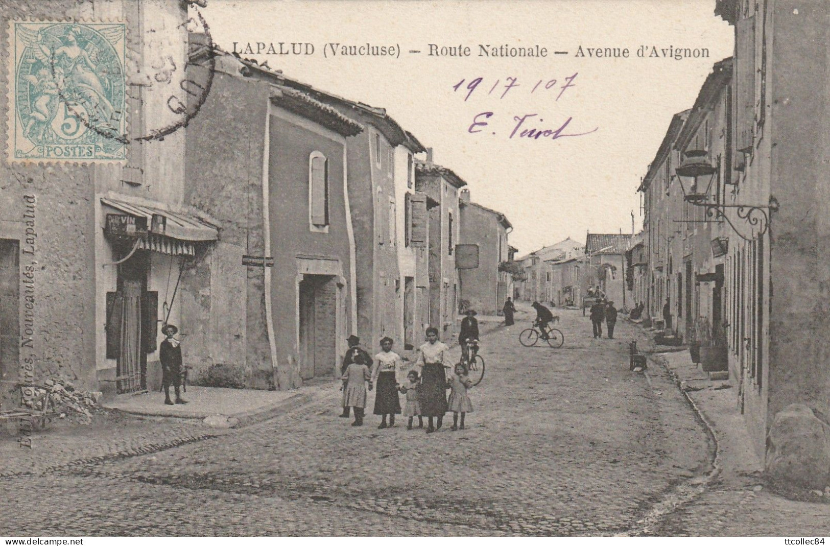 CPA-84-LAPALUD-Route Nationale-Avenue D'Avignon-Animée - Lapalud
