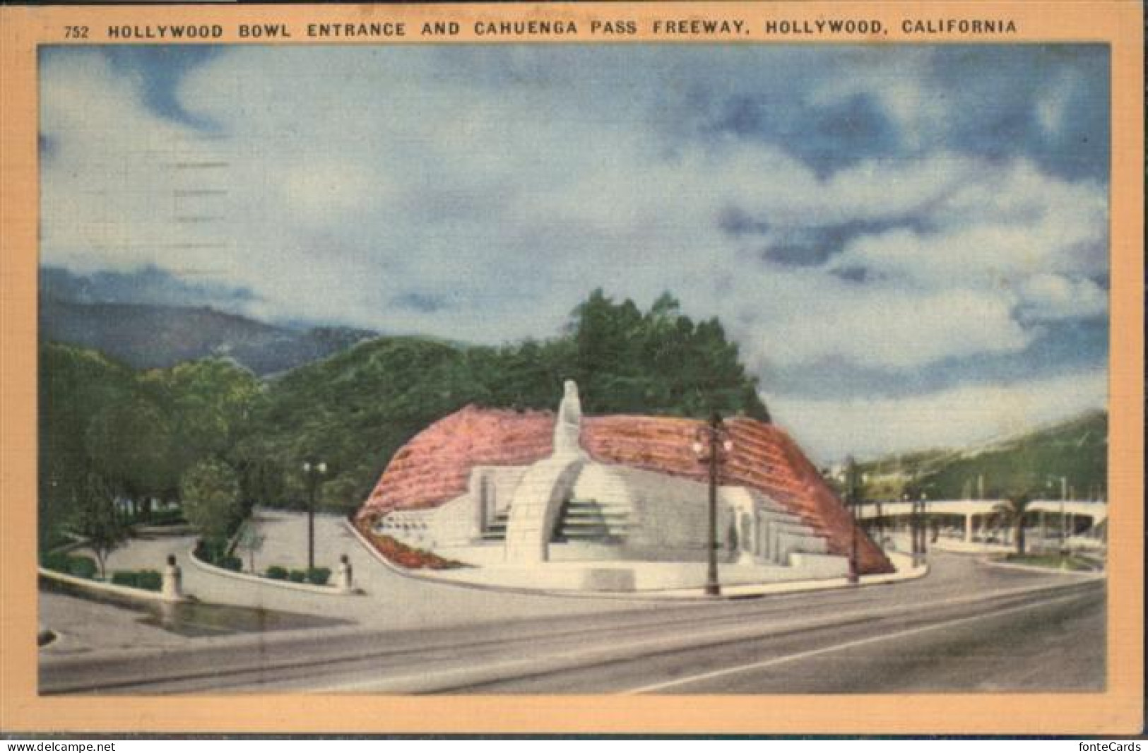 11038136 Los_Angeles_California Cahuenga Pass Freeway Hollywood California - Andere & Zonder Classificatie