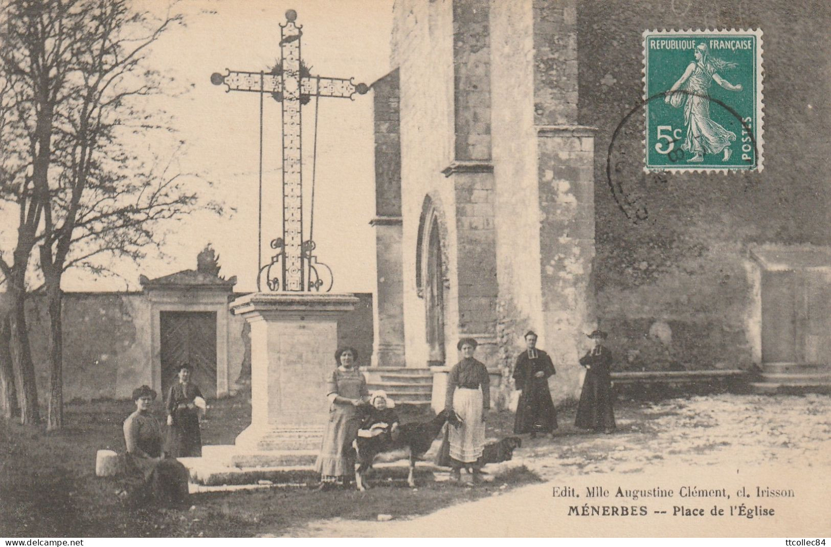 CPA-84-MENERBES-Place De L'église-animée - Sonstige & Ohne Zuordnung