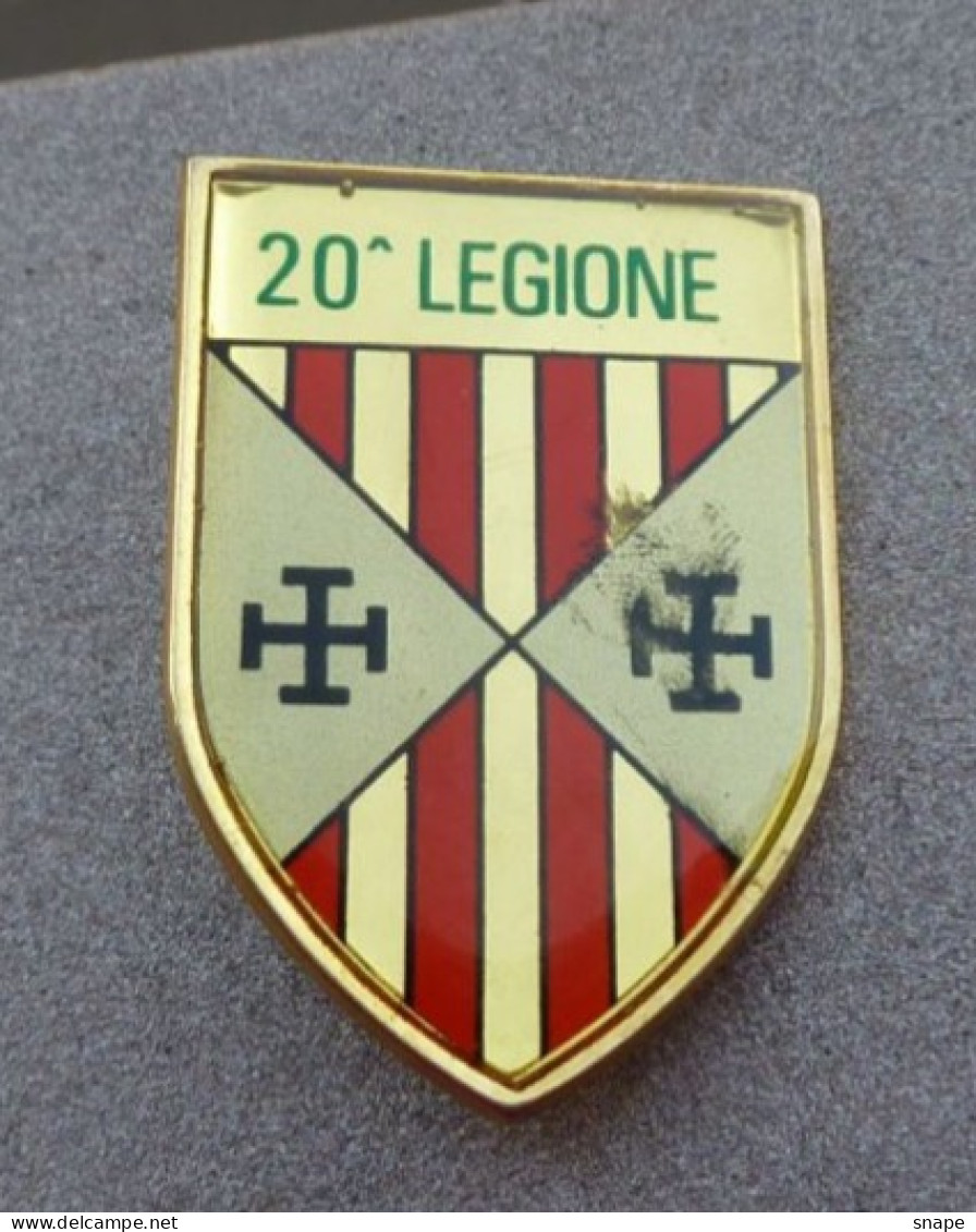 Distintivo Guardia Di Finanza 20^ LEGIONE - Dismesso - Anni 80/90 - Italian Police Pinned Insignia - Used Obsolete (286) - Police