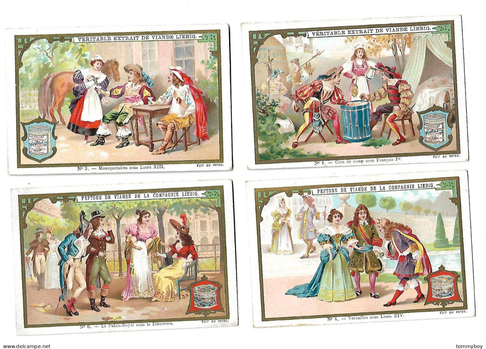 S 573, Liebig 6 Cards, Vieilles Scènes Françaises (ref B12) - Liebig