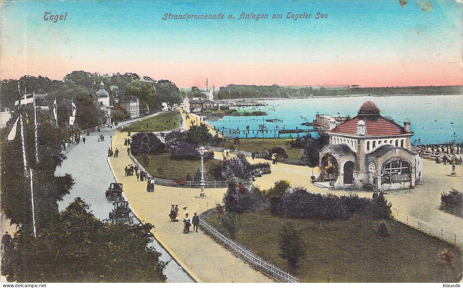 Berlin Tegel - Strandpromenade U.Anlagen Am Tegeler See Gel.1910 - Tegel