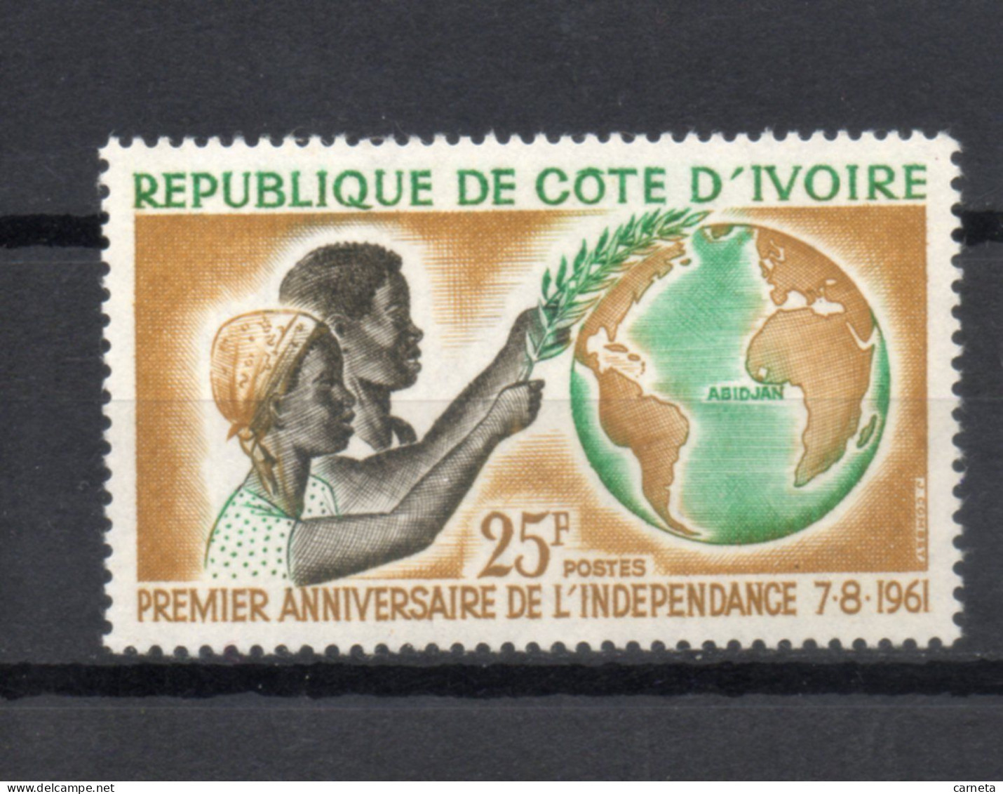 COTE D'IVOIRE N° 192   NEUF SANS CHARNIERE COTE 1.00€    INDEPENDANCE - Ivory Coast (1960-...)