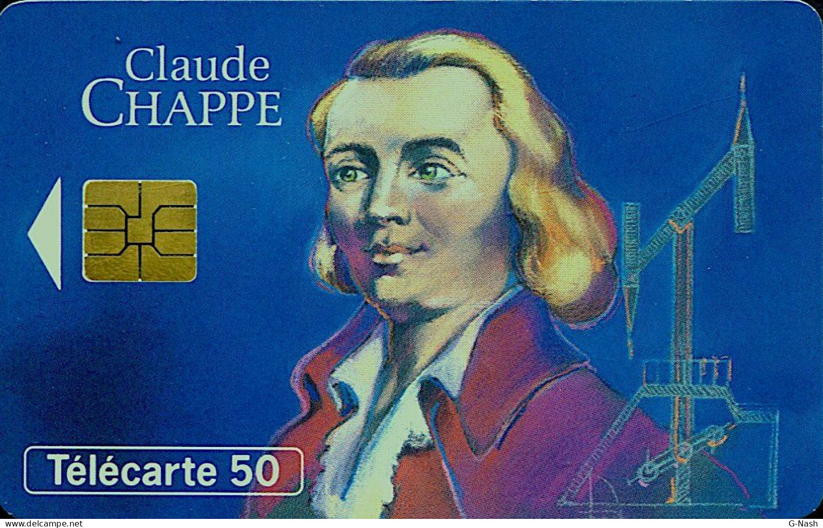 Télécarte Semi-publique EN788 - Claude Chappe 50u - 50 Einheiten