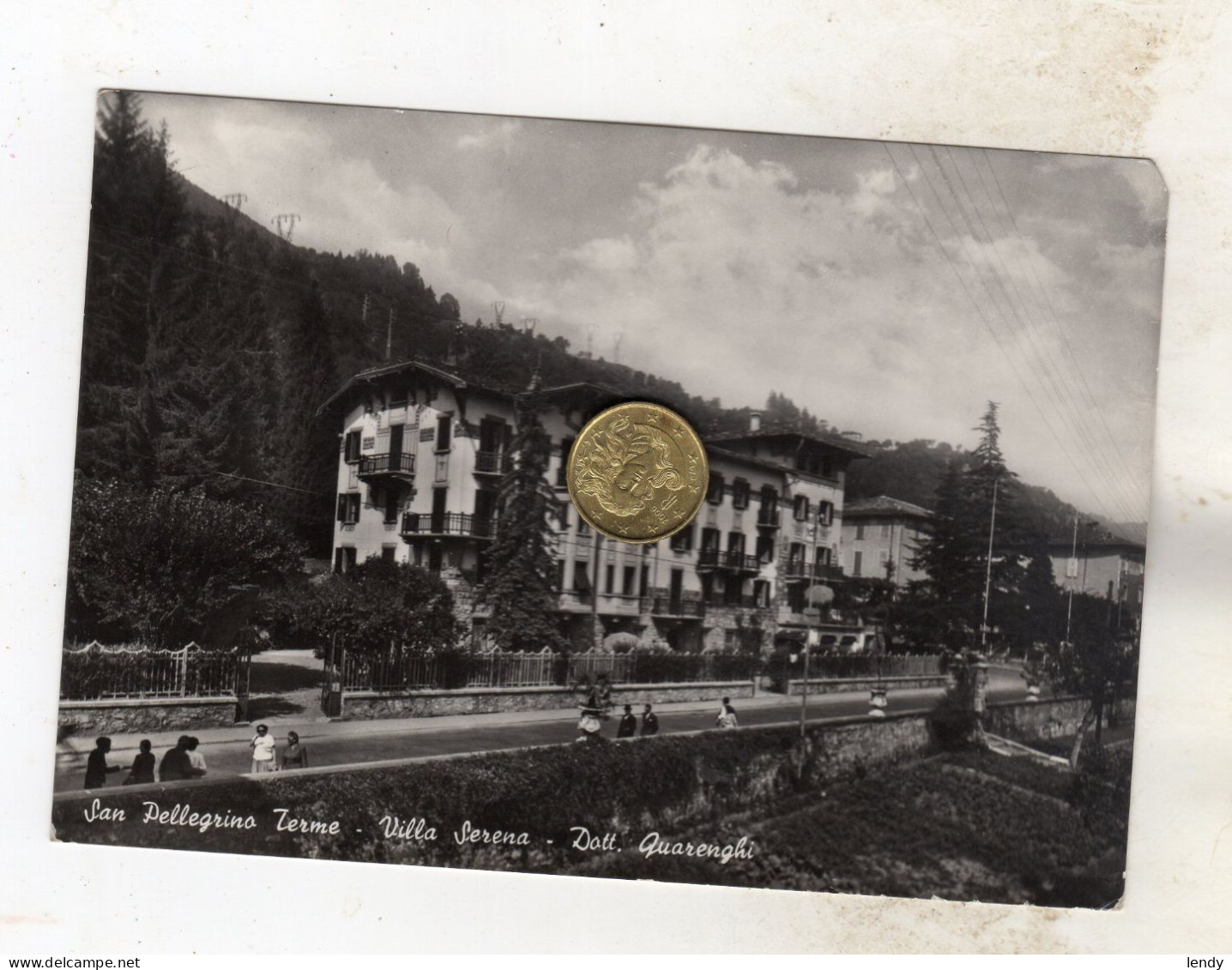 SAN PELLEGRINO TERME VILLA SERENA DOTT QUARENGHI Viaggiata 1956 - Bergamo