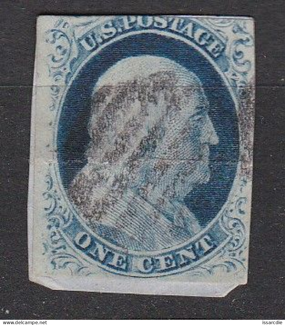 Etats-Unis Franklin N°3  - 1c  Bleu - Used Stamps