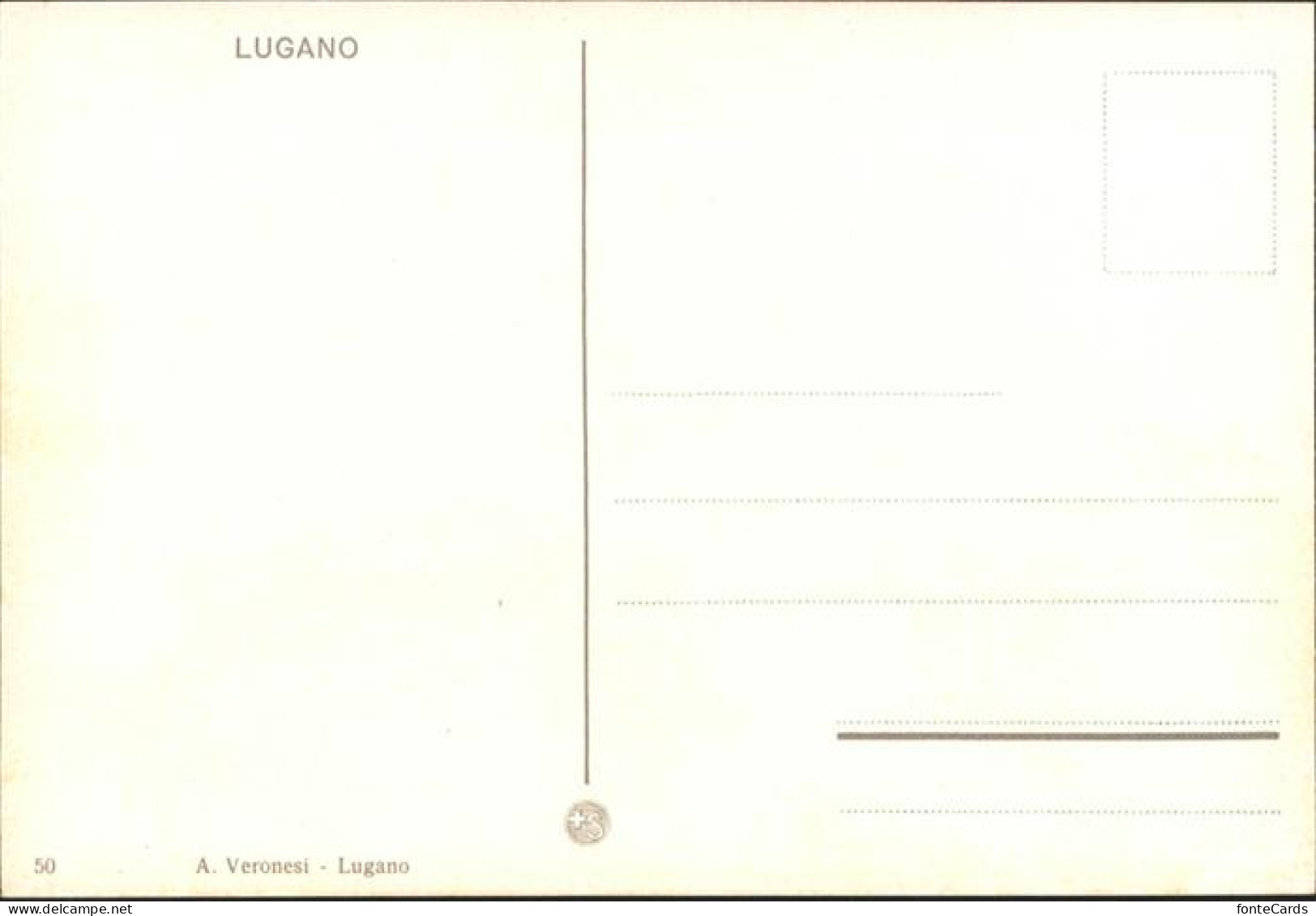 11036187 Lugano_TI A. Veronesi Ansicht Auf See - Autres & Non Classés