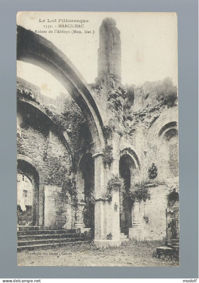 CPA - 46 - Marcilhac - Ruines De L'Abbaye - Non Circulée - Autres & Non Classés
