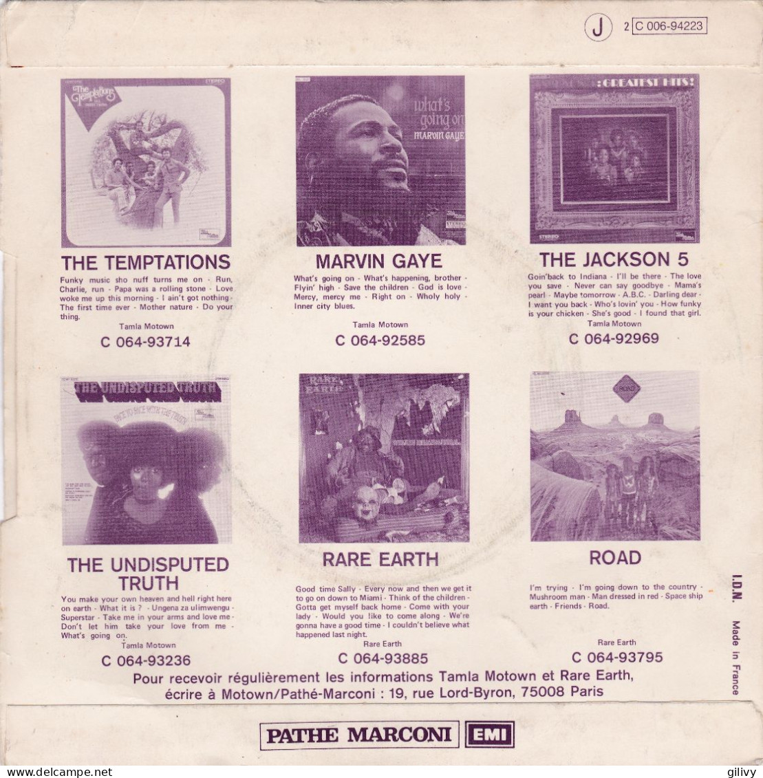 The TEMPTATIONS : " Masterpiece " - Soul - R&B