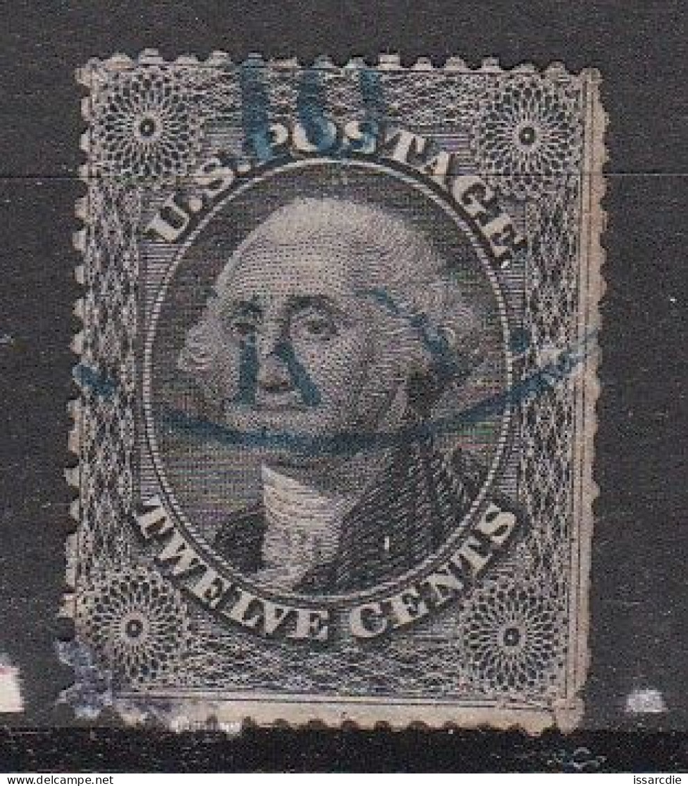 Etats-Unis George Washington 12 C Noir - Used Stamps