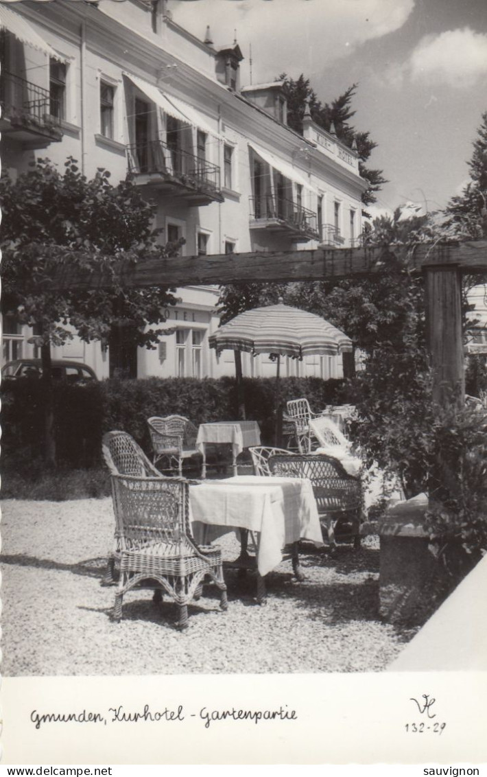 Gmunden Am Traunsee, Salzkammergut. Kurhotel, Gartenpartie, 1952 - Gmunden