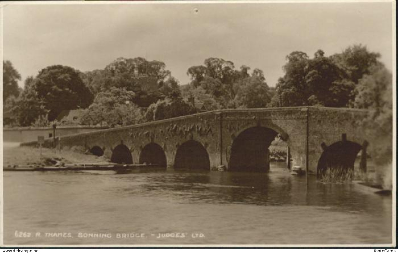 11035921 Sonning Bridge R. Thames Wokingham - Andere & Zonder Classificatie