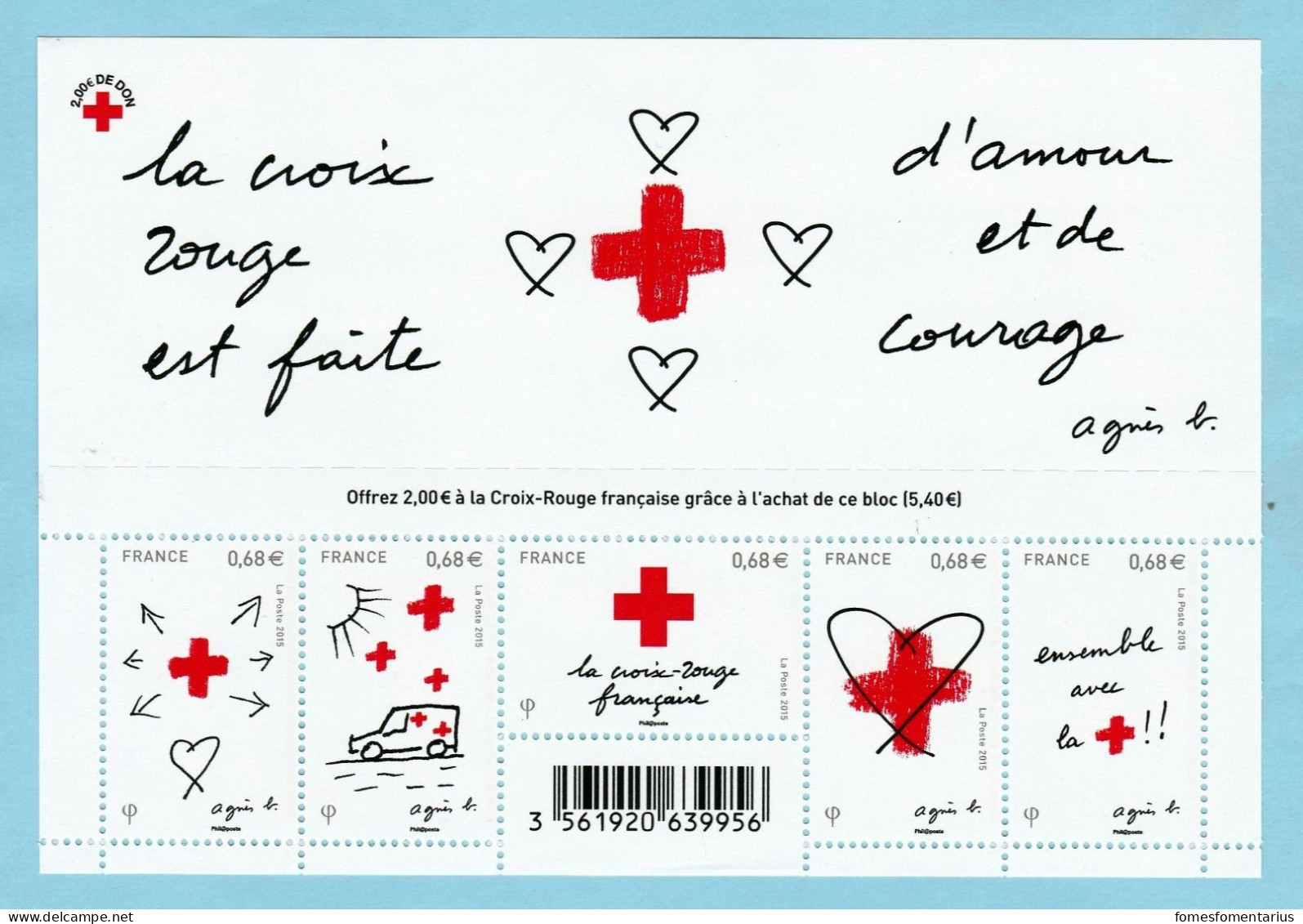 N° F 5001  Neuf ** TTB  Au Profit De La Croix Rouge Tirage 400 000 Exemplaires - Neufs