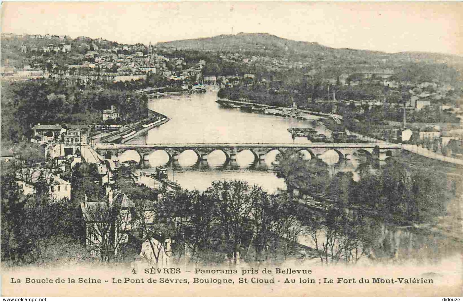 92 - Sèvres - Panorama Pris De Bellevue - La Boucle De La Seine - CPA - Voir Scans Recto-Verso - Sevres