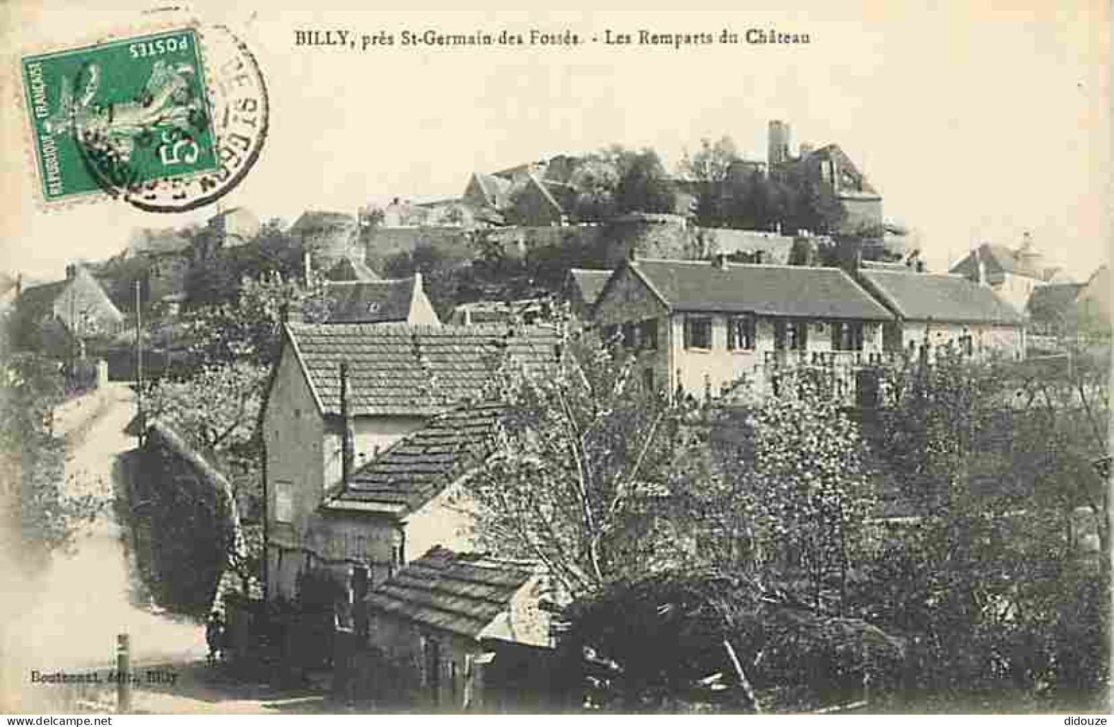 03 - Billy - Près St Germain Des Fossés - Les Remparts Du Château - CPA - Voir Scans Recto-Verso - Other & Unclassified