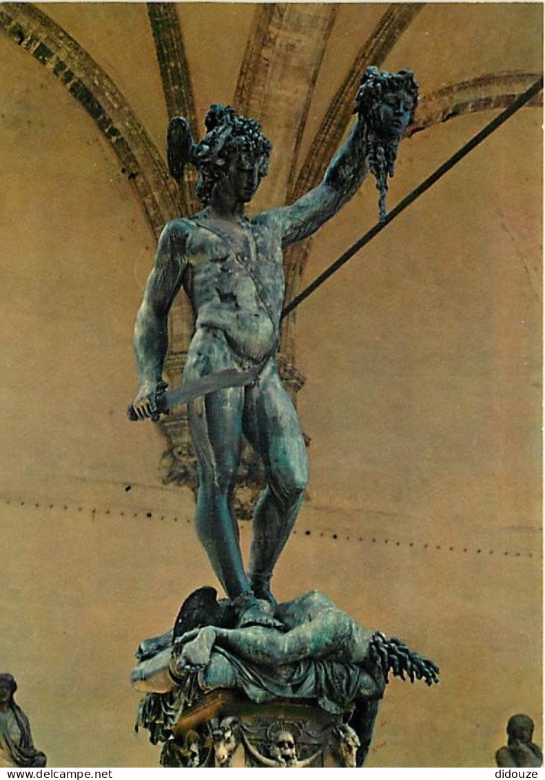 Art - Sculpture - B Vellini - Il Perseo - Firenze - Citta D'Incanto - Loggia Della Signoria - Loge De La Seigneurie - Le - Sculptures