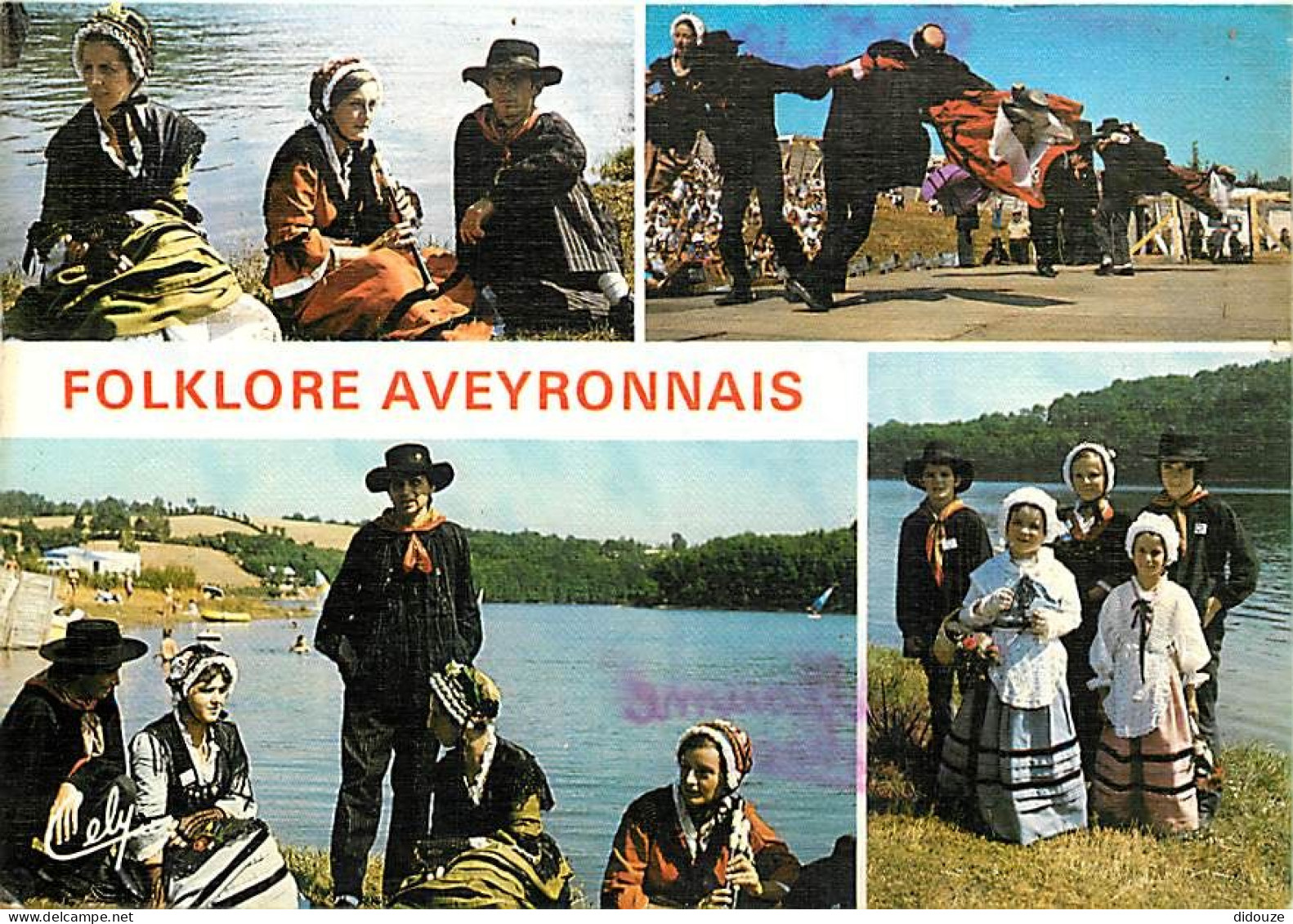 Folklore - Rouergue - Folklore Aveyronnais - La Pastourelle - Multivues - Danse - CPM - Voir Scans Recto-Verso - Costumes