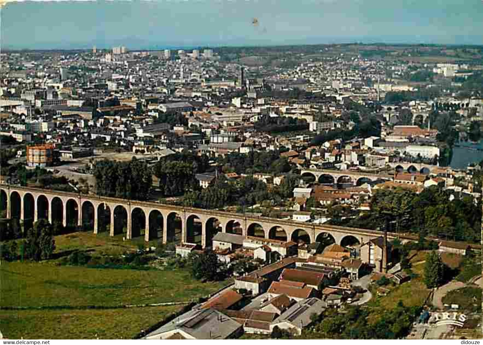 87 - Limoges - Vue Générale Aérienne - La Vallée De La Vienne - Les Cinq Ponts - Flamme Postale Recensement De La Popula - Limoges