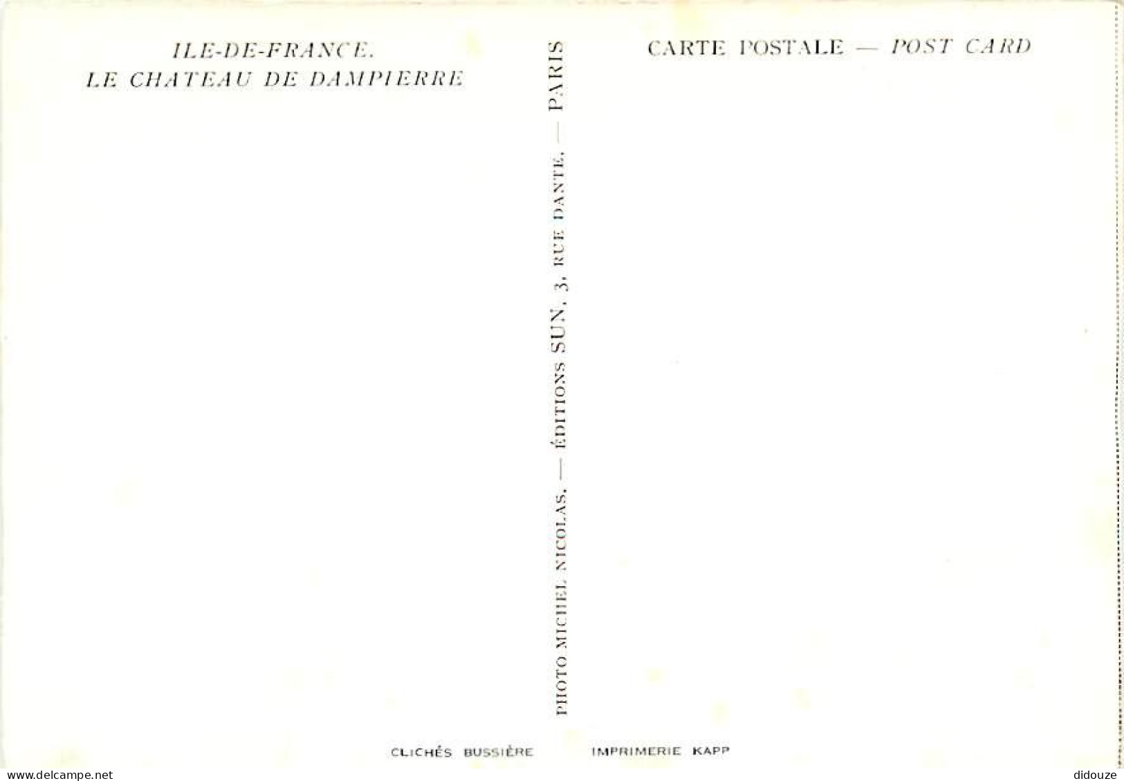 78 - Dampierre - Le Château - CPM - Carte Neuve - Voir Scans Recto-Verso - Dampierre En Yvelines