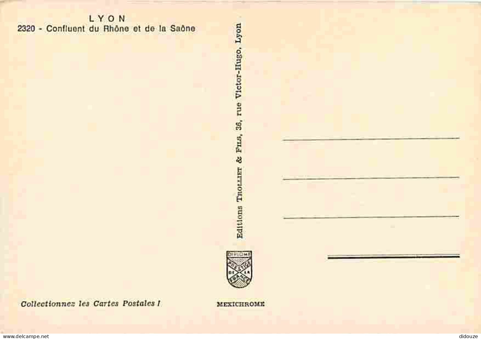 69 - Lyon - Vue Aérienne - Conluent Du Rhone Et De La Saone - Carte Neuve - CPM - Voir Scans Recto-Verso - Other & Unclassified