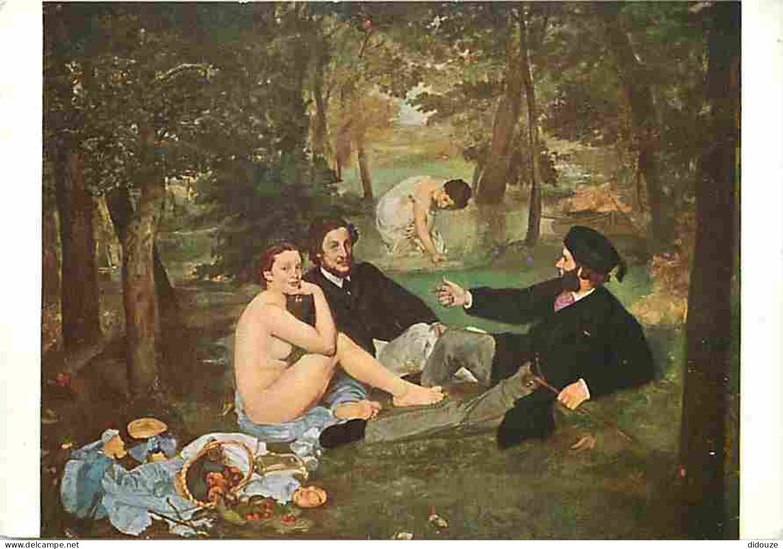 Art - Peinture - Edouard Manet - Le Déjeuner Sur L'herbe - Musée Du Louvre - CPM - Voir Scans Recto-Verso - Peintures & Tableaux