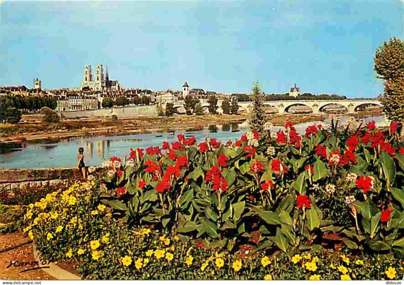 45 - Orléans - Les Bords De La Loire - Fleurs - Carte Neuve - CPM - Voir Scans Recto-Verso - Orleans