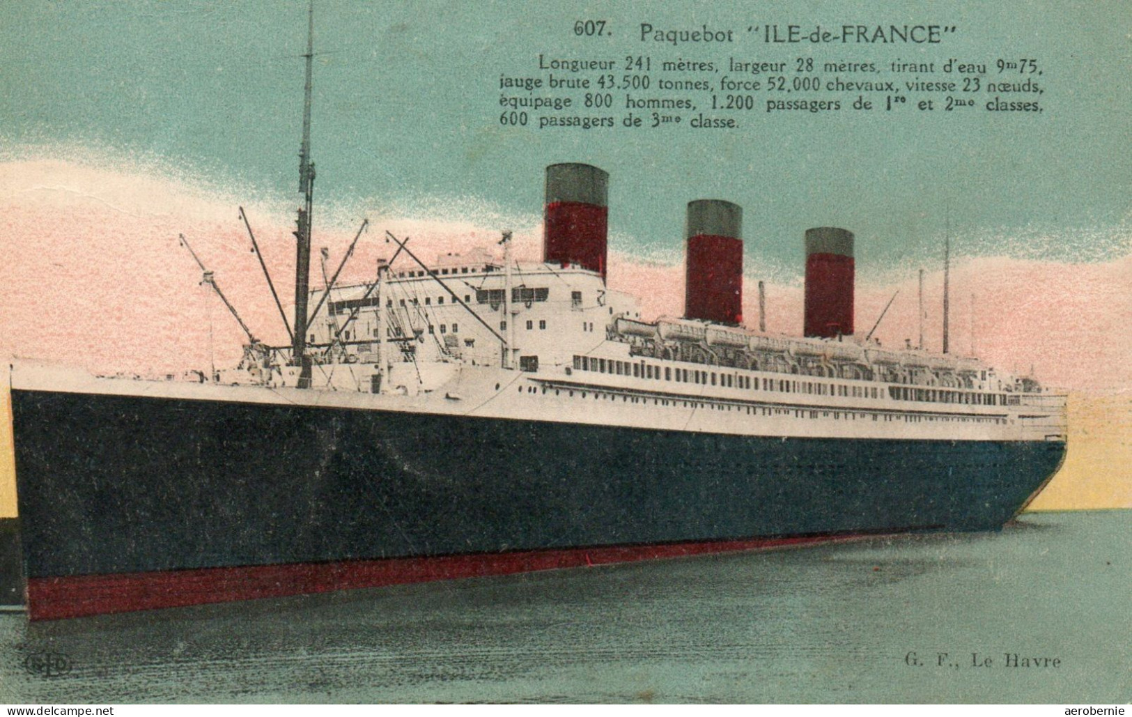 ILE DE FRANCE - Cie.Generale Transatlantique - Steamers