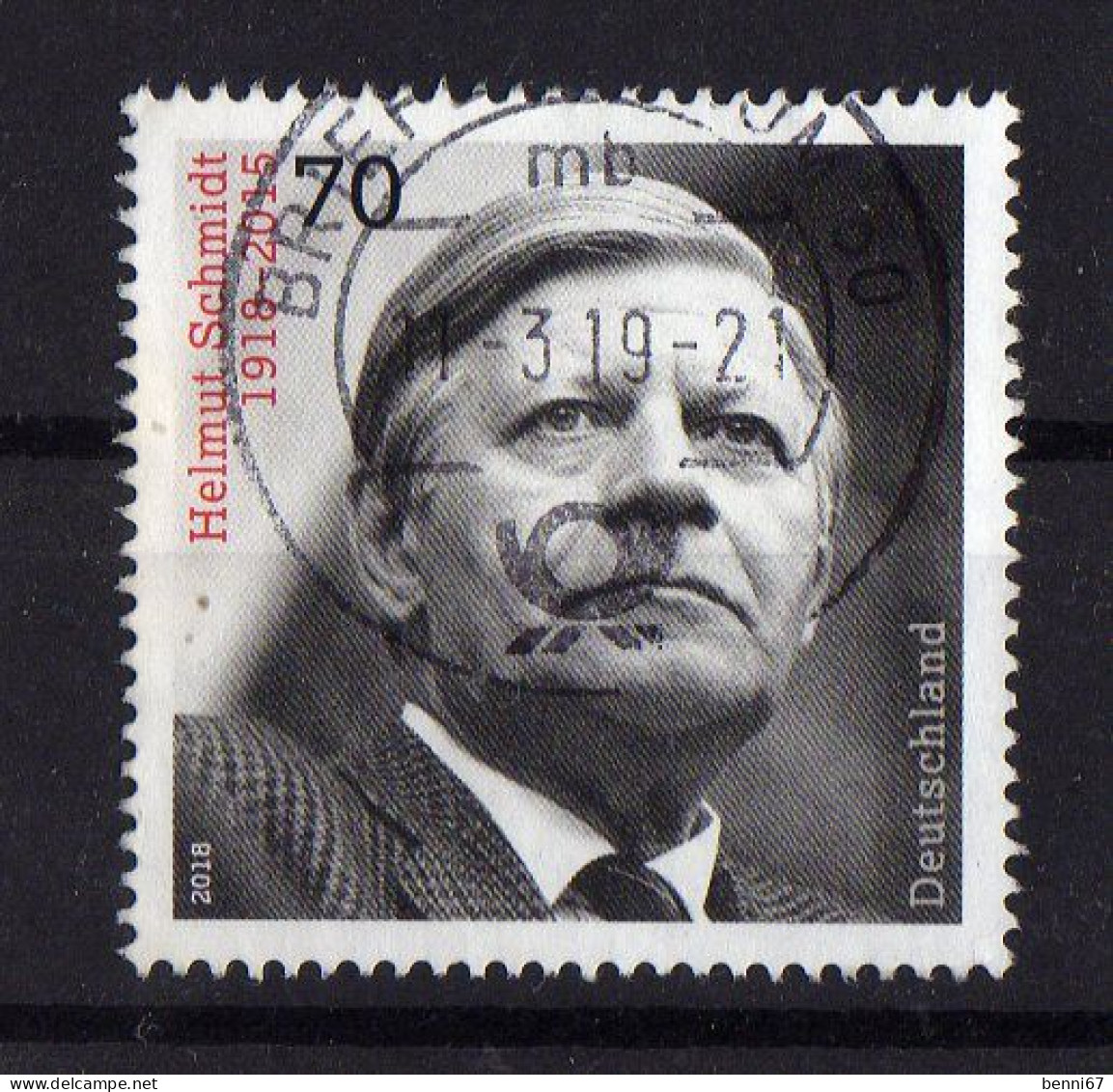 ALLEMAGNE Germany 2018 Helmut Schmidt Obl. - Used Stamps