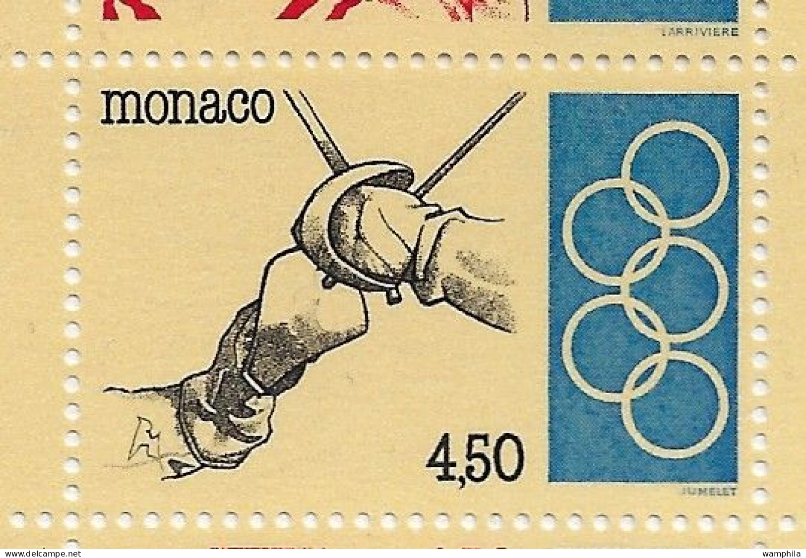 Monaco 1993. Carnet N°11, J.O .Anneaux, Judo, Escrime, Haies, Tir à L'arc, Haltérophilie. - Unused Stamps