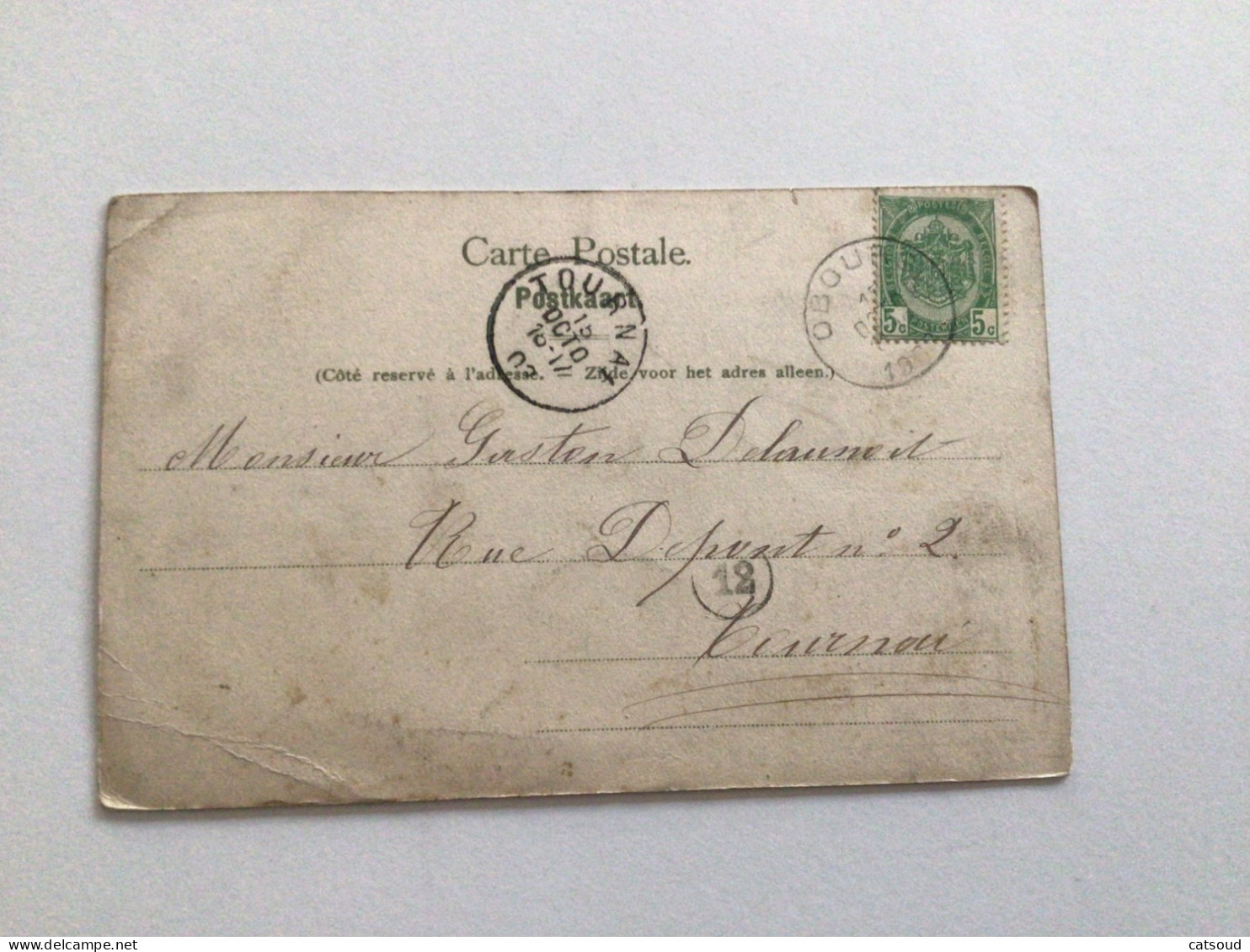 Carte Postale Ancienne (1903) Environs De Mons  Château De St Antoine - Mons