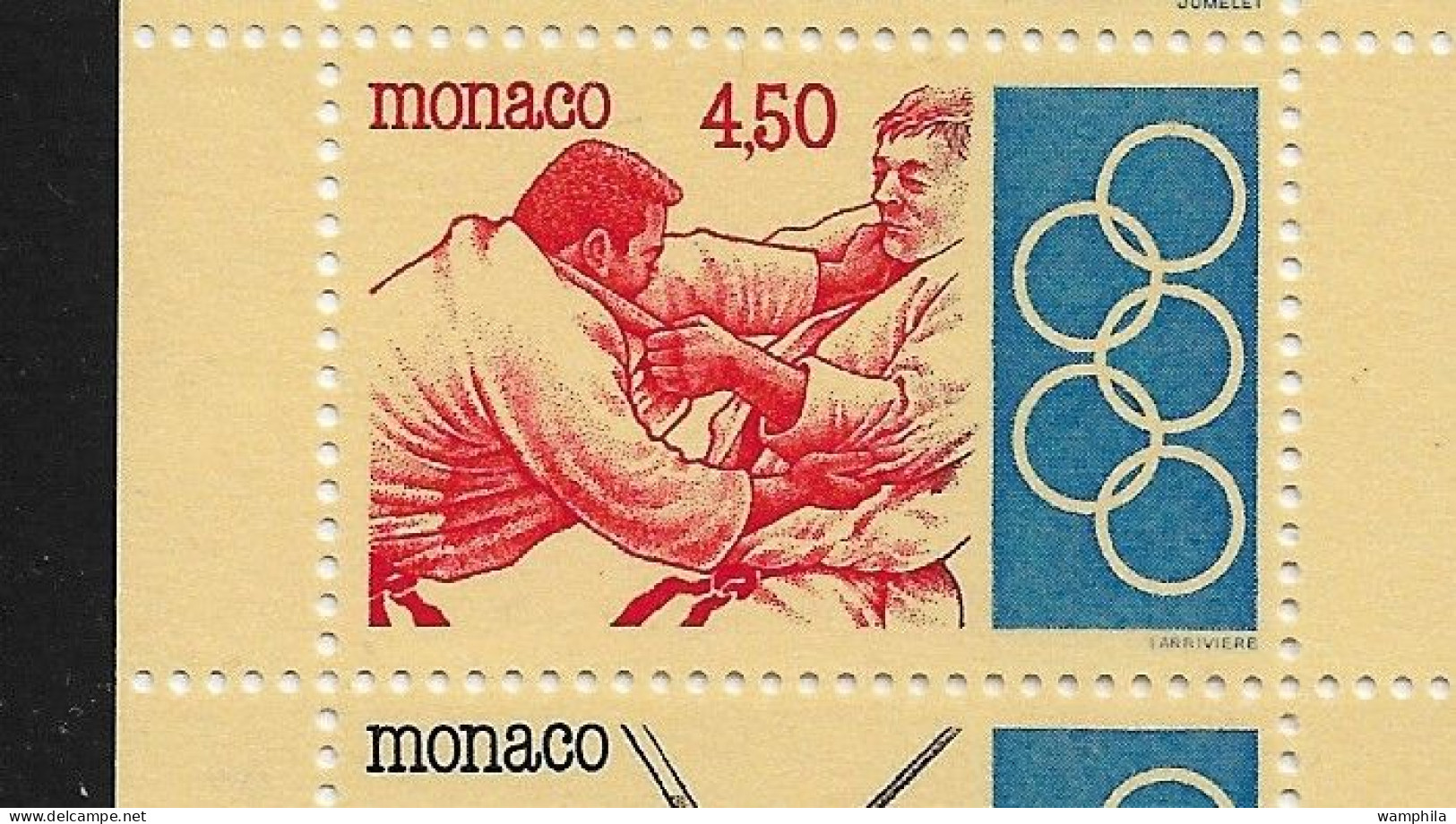 Monaco 1993. Carnet N°11, J.O .Anneaux, Judo, Escrime, Haies, Tir à L'arc, Haltérophilie. - Booklets