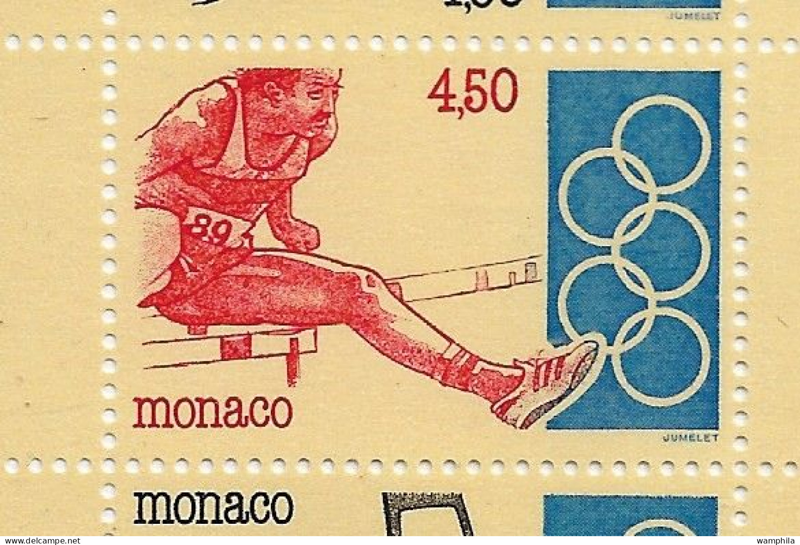 Monaco 1993. Carnet N°11, J.O .Anneaux, judo, escrime, haies, tir à l'arc, haltérophilie.