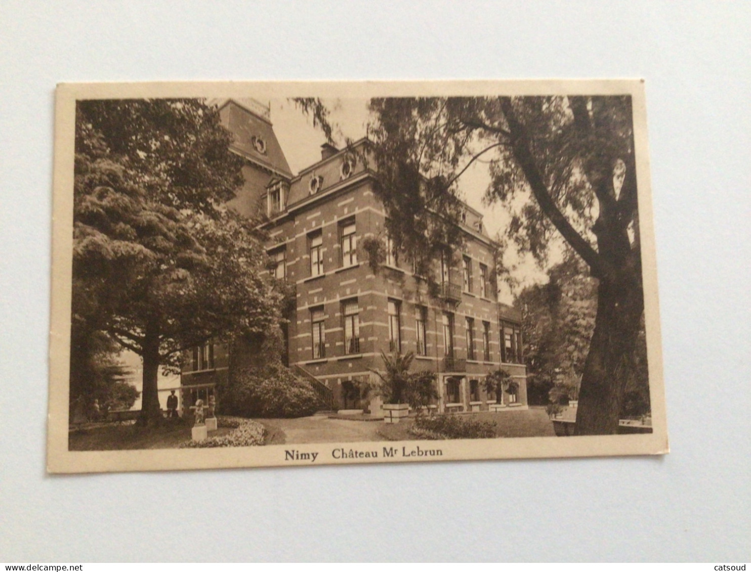 Carte Postale Ancienne Nimy Château Mr Lebrun - Mons