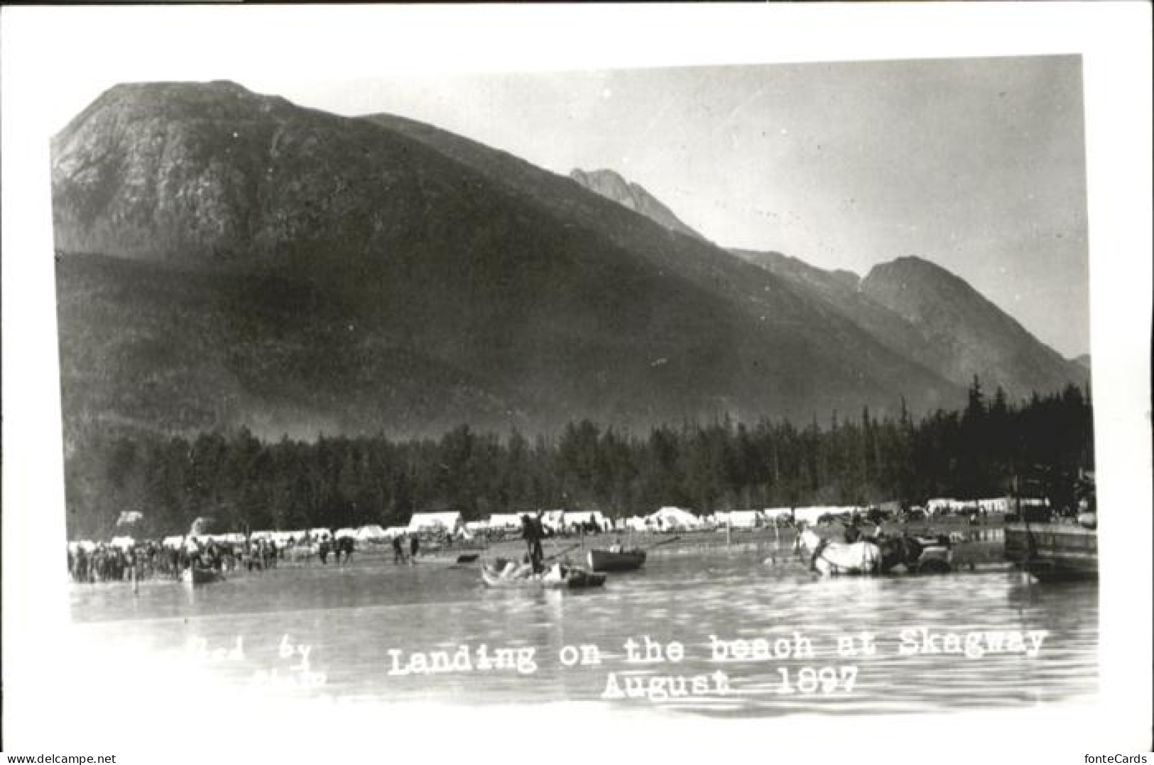 11032902 Skagway Landing On The Beach 1897 - Other & Unclassified