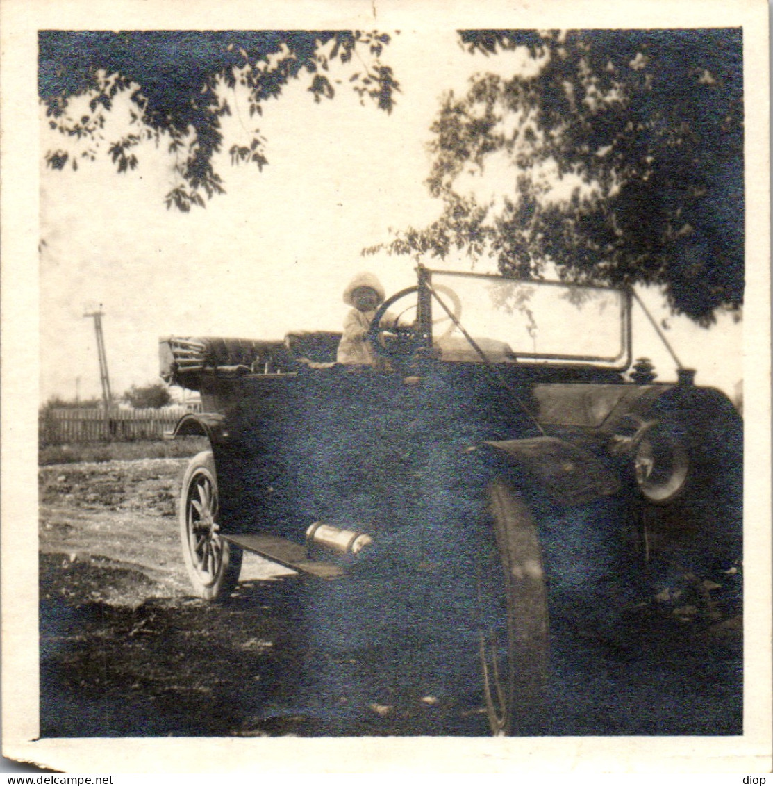 Photographie Photo Vintage Snapshot Amateur Automobile Voiture Auto Tacot  - Cars