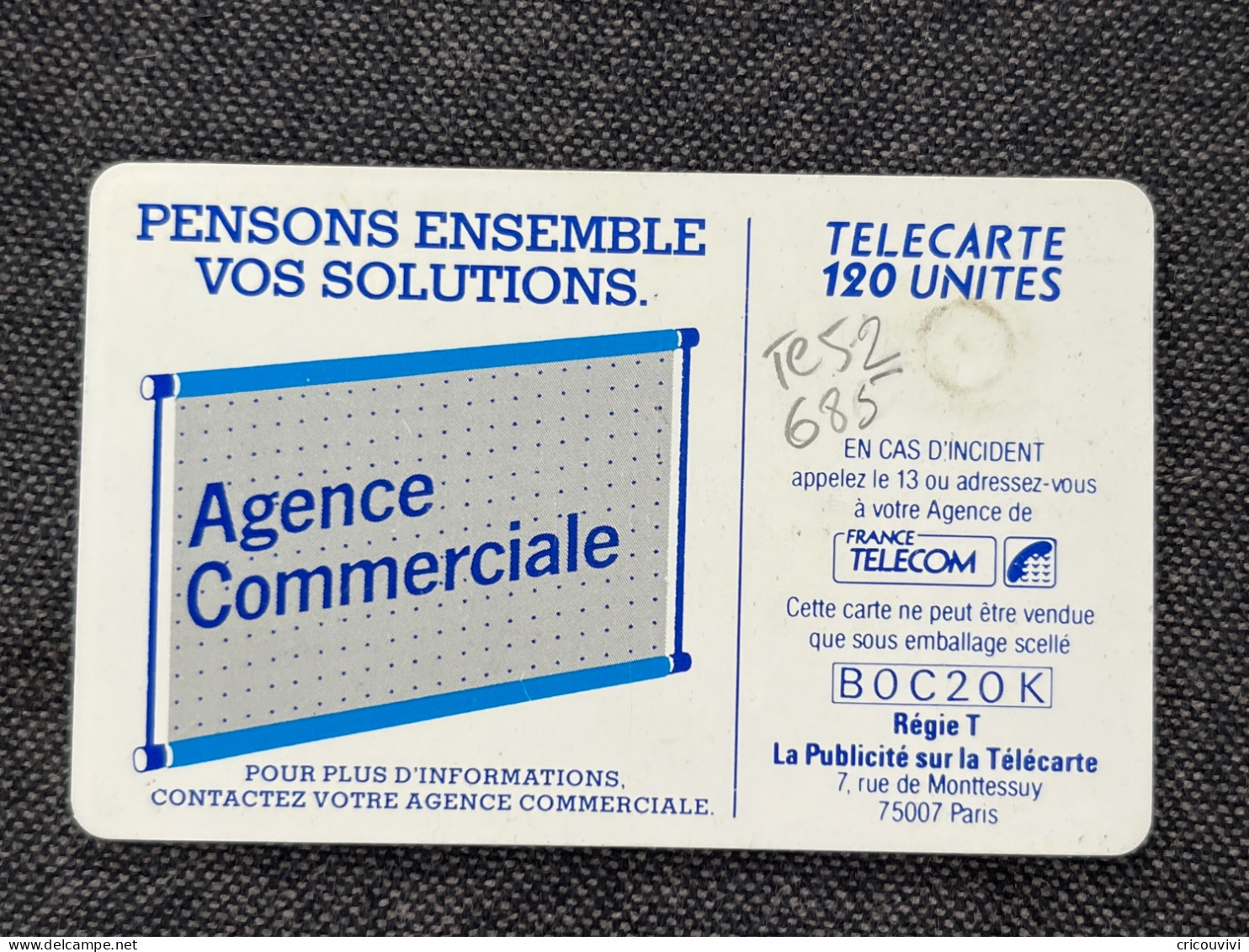 600 Agence Te 52-685 - 600 Agences