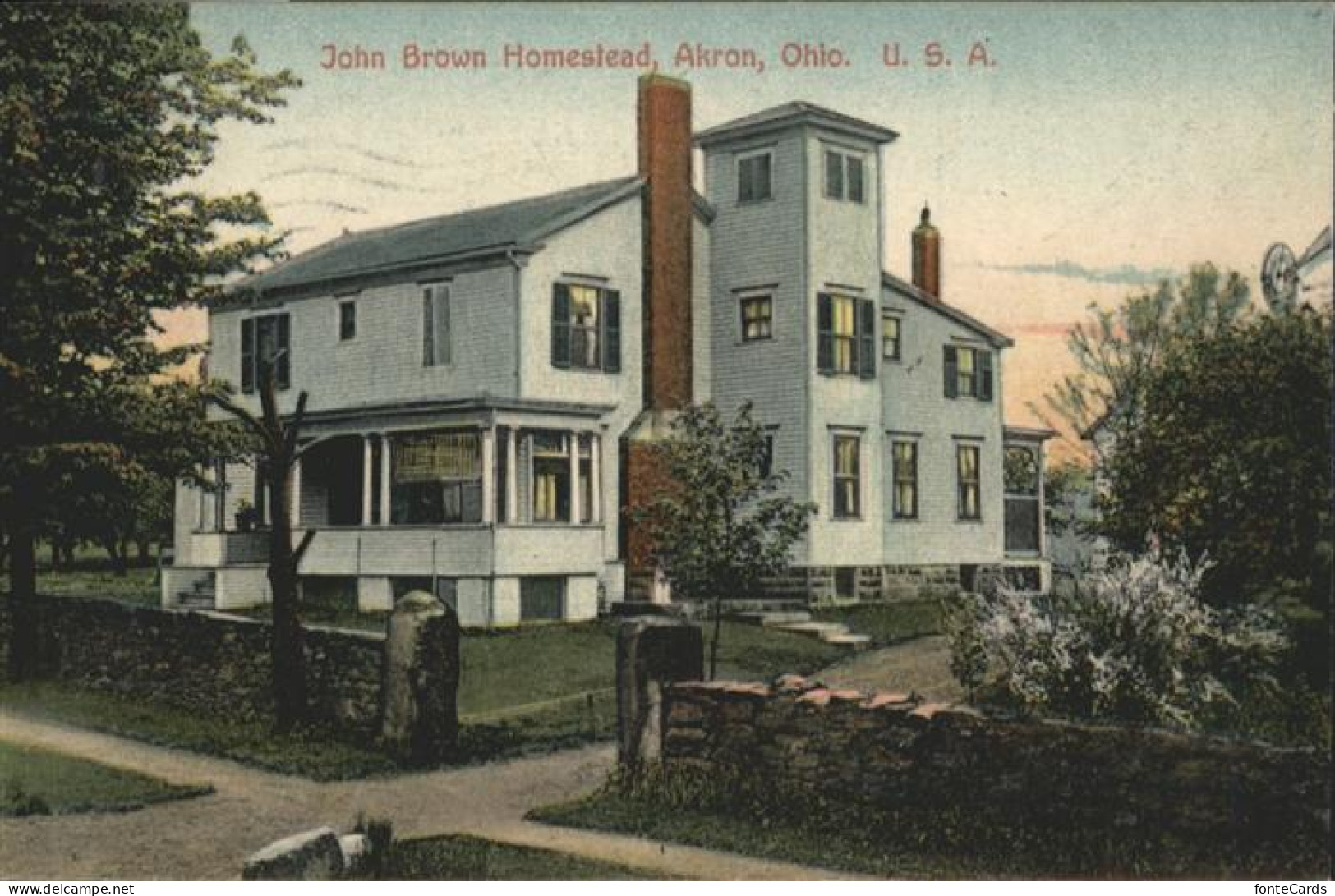 11032124 Ohio John Brown Homestead Akron - Autres & Non Classés
