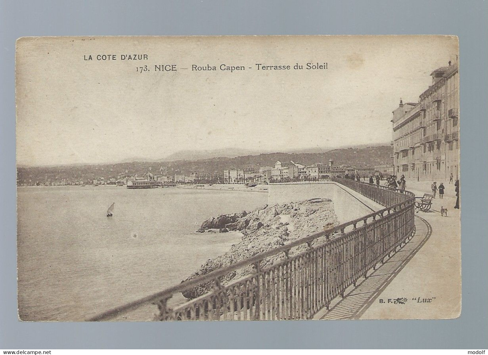 CPA - 06 - Nice - Rouba Capen - Terrasse Du Soleil - Circulée En 1922 - Other & Unclassified