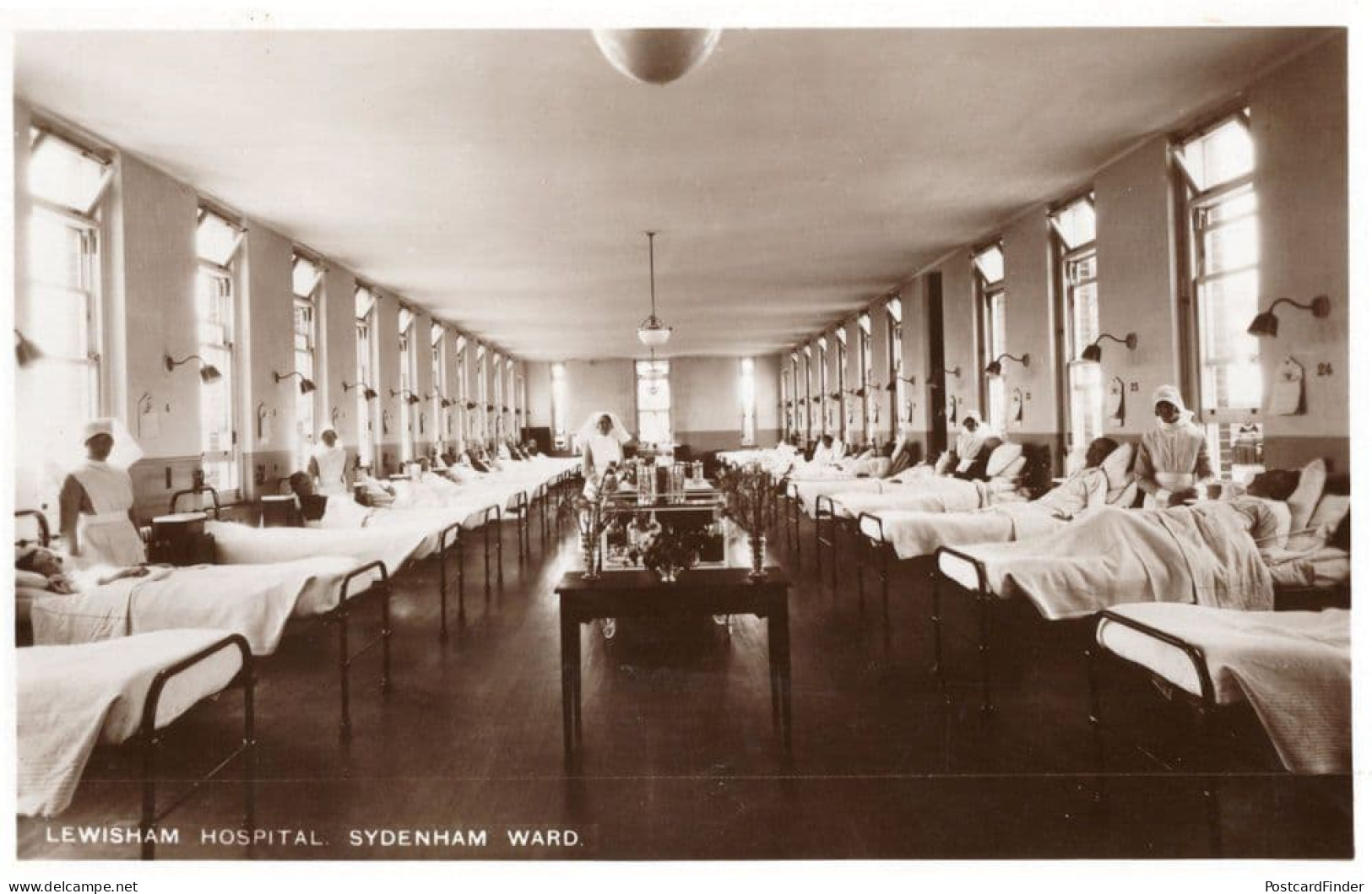 Lewisham Hospital Sydenham Ward MINT Real Photo Postcard - Croix-Rouge