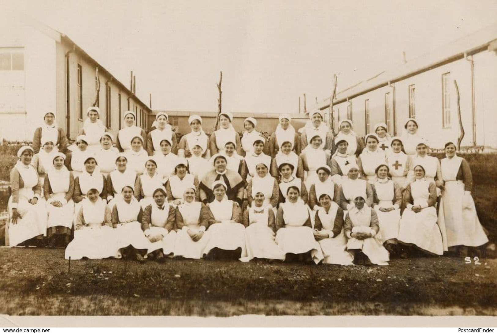 Hull Yorkshire Red Cross Nurses Military Circa WW1 RPC Postcard - Croix-Rouge