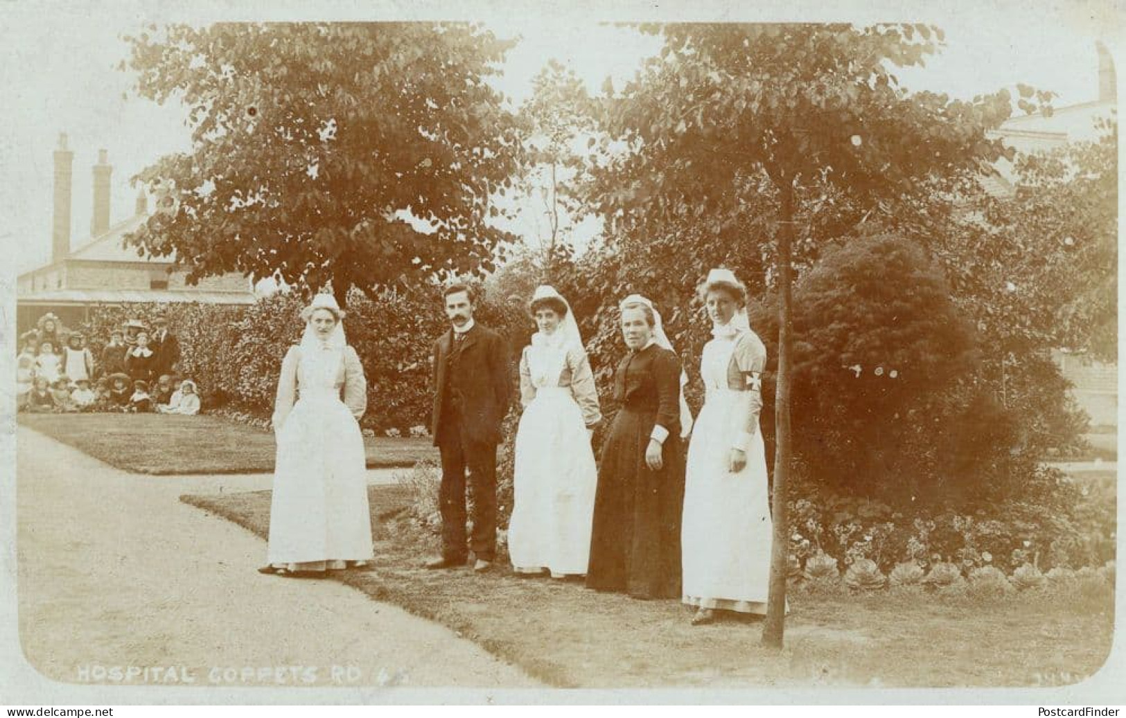 Coppets Road Muswell Hill Nurses Home London WW1 RPC Old Postcard - Red Cross