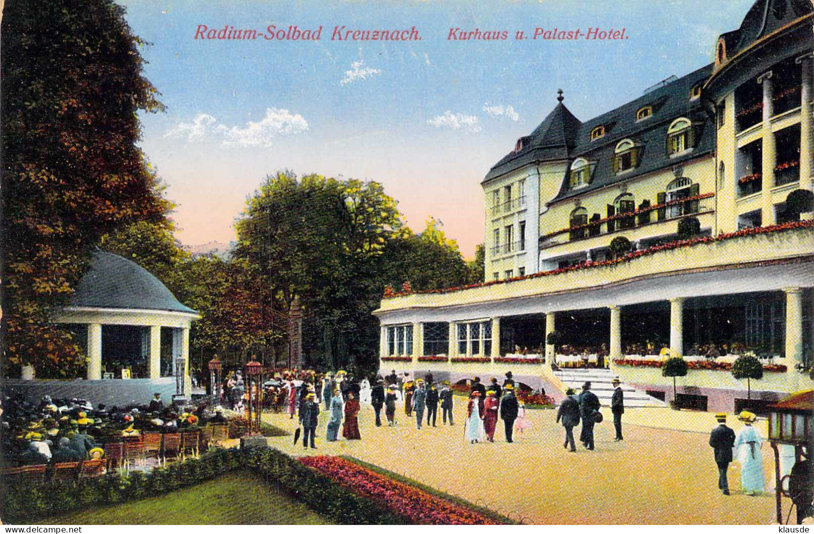 Radium Solbad Kreuznach - Kurhaus Und Palasthotel Gel.1915 Feldpost - Bad Kreuznach