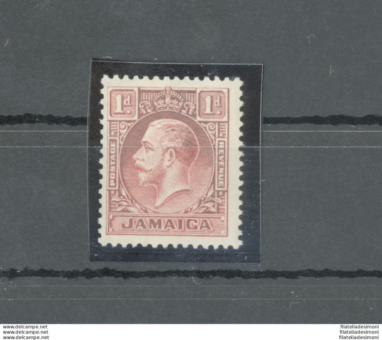 1929-32 JAMAICA - Giorgio V - Stanley Gibbons N. 108 - 1d. Scarlet - Die I - Multiscript CA - MNH** - Other & Unclassified