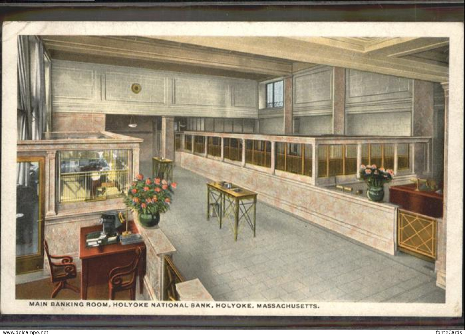11031998 Massachusettl Main Banking Room Holyoke National Bank  United States - Other & Unclassified