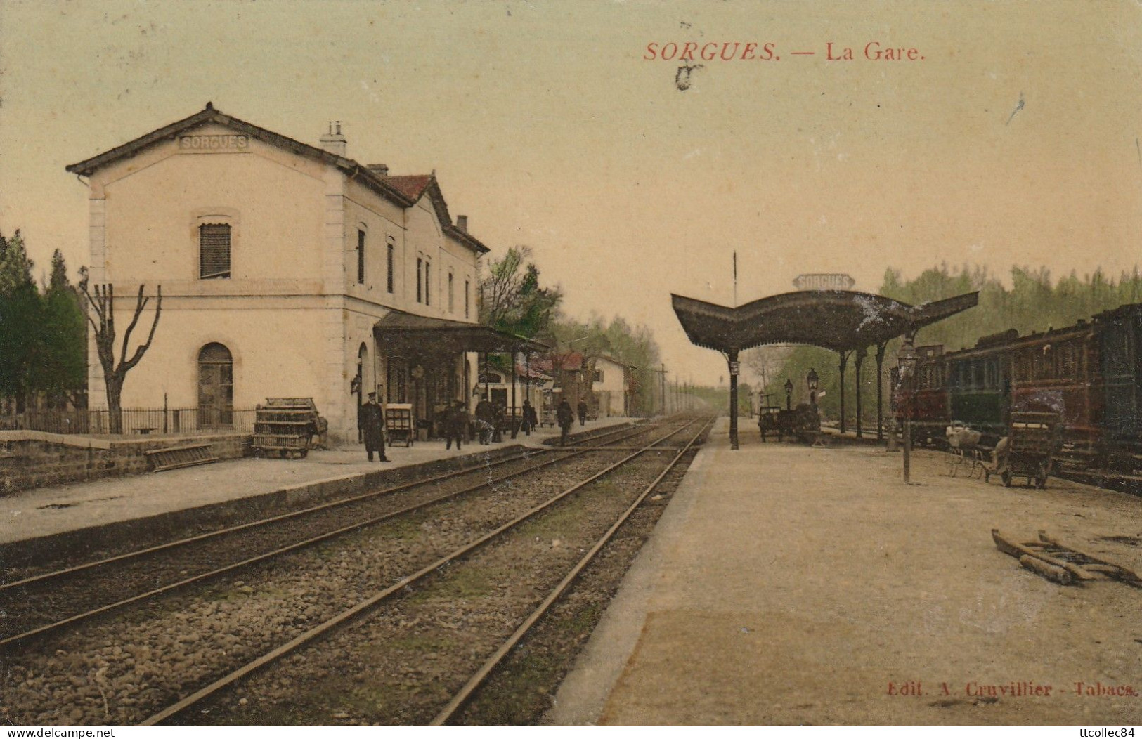 CPA-84-SORGUES-La Gare - Sorgues